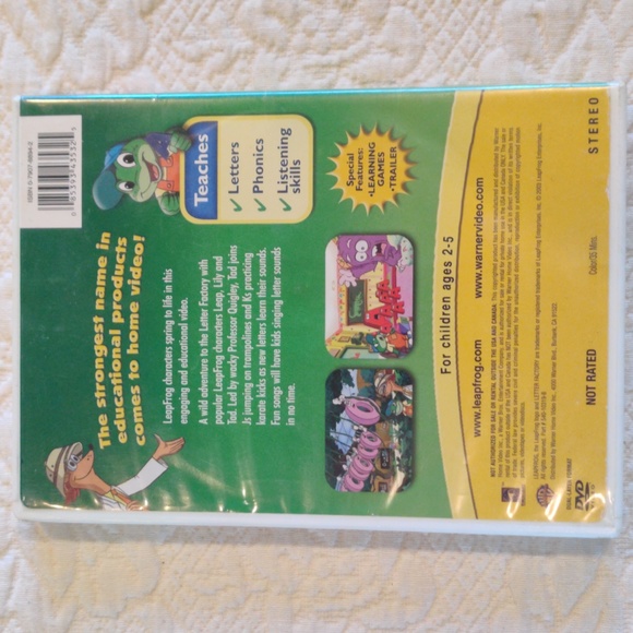 Leap Frog Talking Words & Letter Factory, Learn to Read + 2 more DVD Videos - Picture 6 of 16